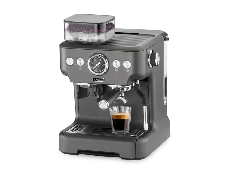 Trisa Siebträgermaschine Barista Plus Grau