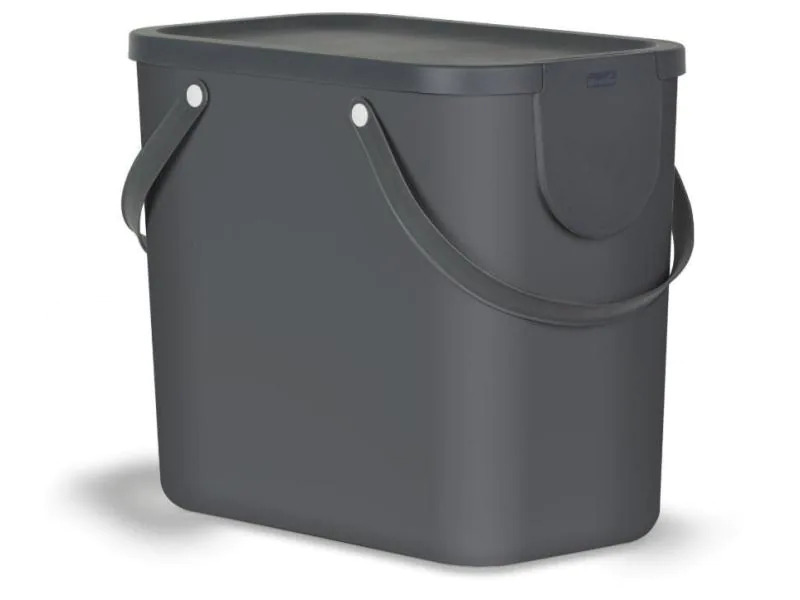 Rotho Recyclingbehälter Albula 25 l, Anthrazit