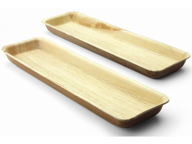 Sier Einweg-Schale Palm 9 x 2.5 x 33 cm, 10 Stück