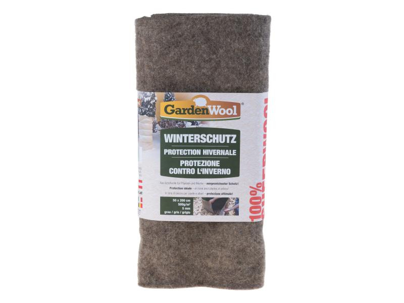 GardenWool Winterschutz-Matte 200 x 50 cm Grau