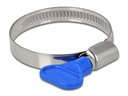 Delock Schlauchschellen-Set 32-50 mm, Blau 10 Stück