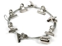 Trendform Fotoleine mit Magneten CLIPS Silber, 1 Stück