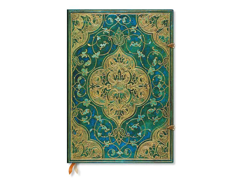 Paperblanks Notizbuch Chroniken Midi, Liniert, Türkis