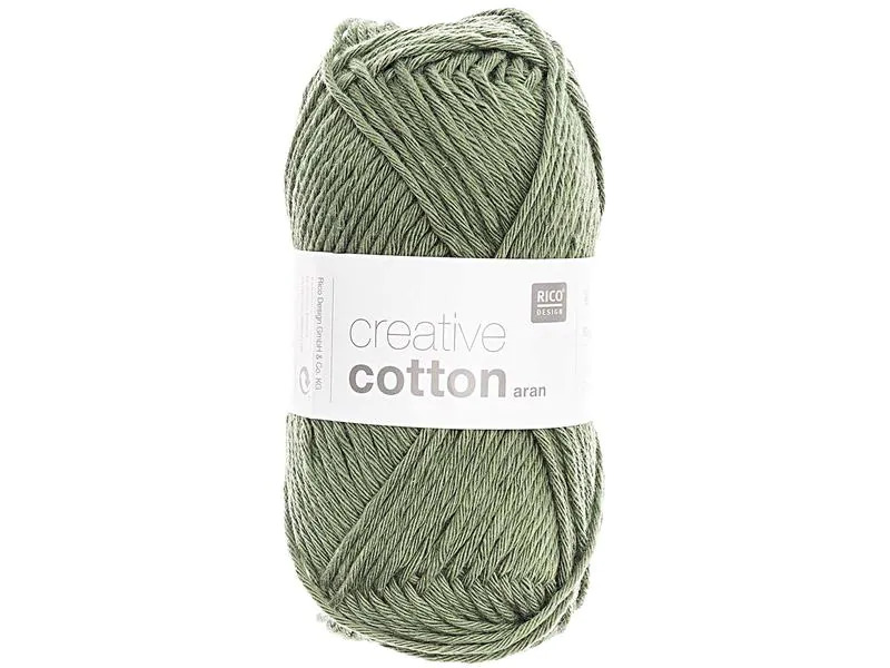 Rico Design Wolle Creative Cotton Aran 50 g, Efeu
