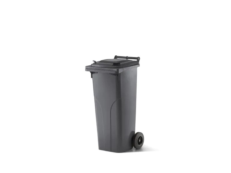 Verwo Kunststoffcontainer mit Deckel 140 l, Anthrazit