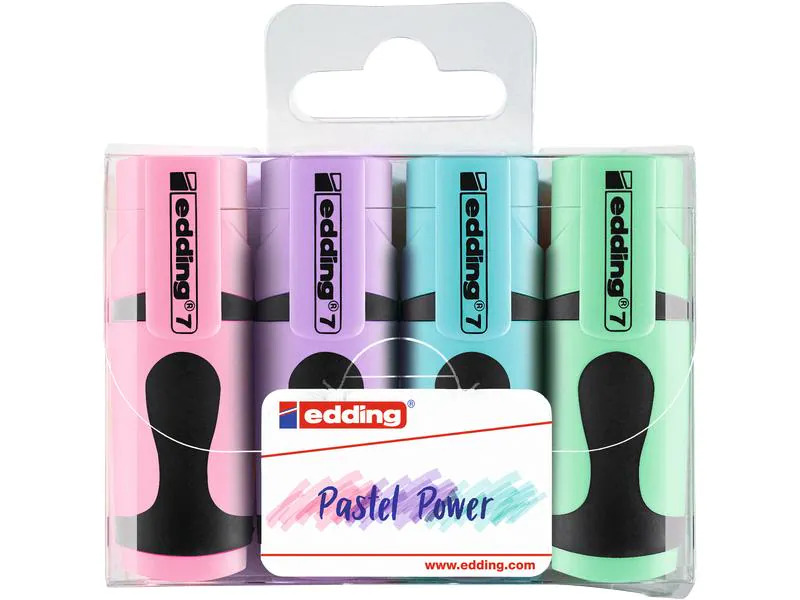 edding Textmarker Mini 7 Pastel 4 Stück