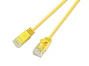 SLIM Slimpatchkabel RJ-45 - RJ-45, Cat 6, UTP, 10 m, Gelb