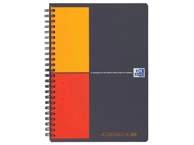 Oxford Adressbuch International, A5, Liniert, Grau