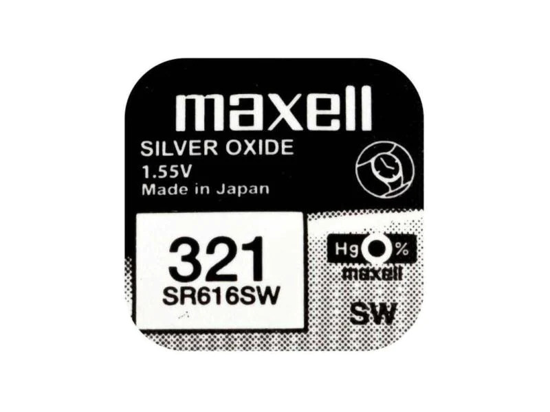 Maxell Europe LTD. Knopfzelle SR616SW 10 Stück