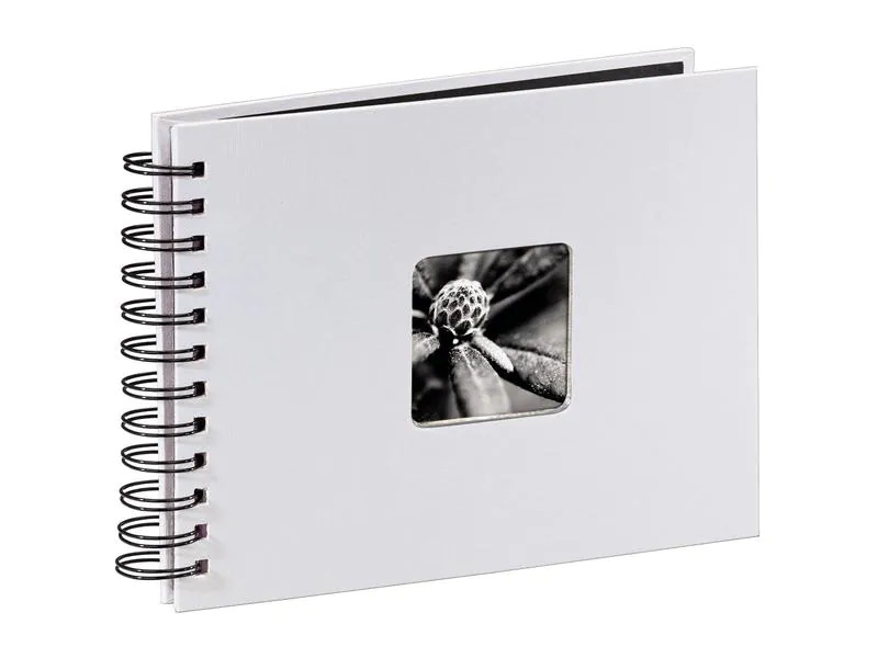 Hama Fotoalbum Fine Art 24 x 17 cm Weiss, 50 schwarze Seiten