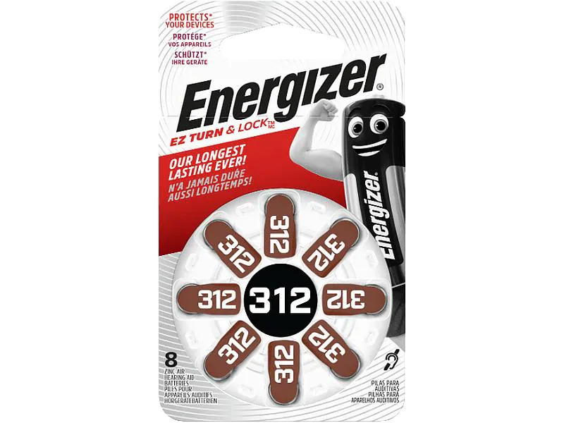 Energizer Hörgerätebatterie 312 8 Stück