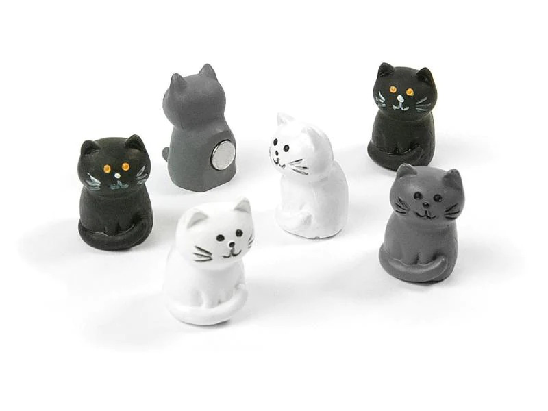 Trendform Haftmagnet CAT Schwarz/Weiss, 6 Stück