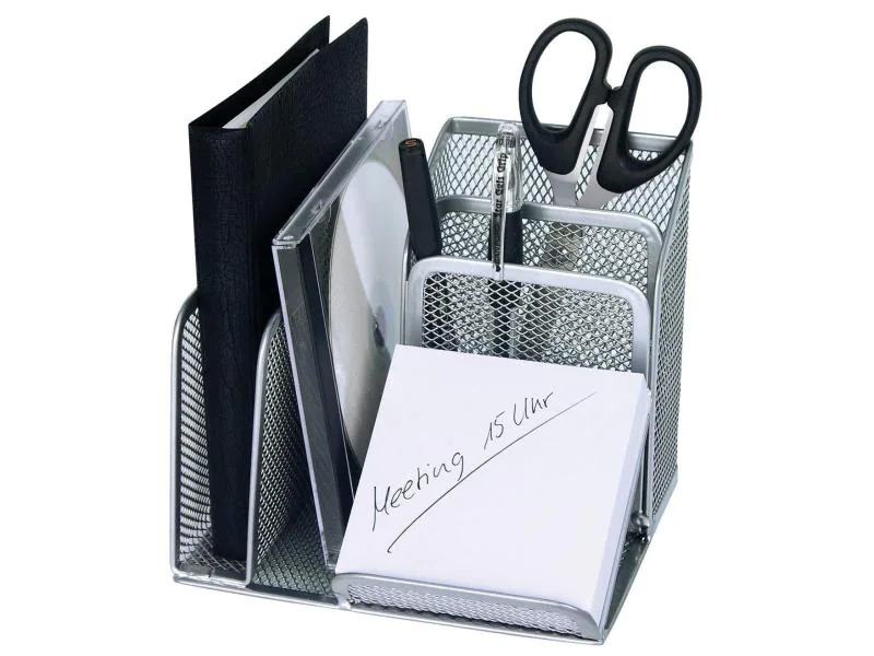 WEDO Stiftehalter Office mit Briefablage, Silber