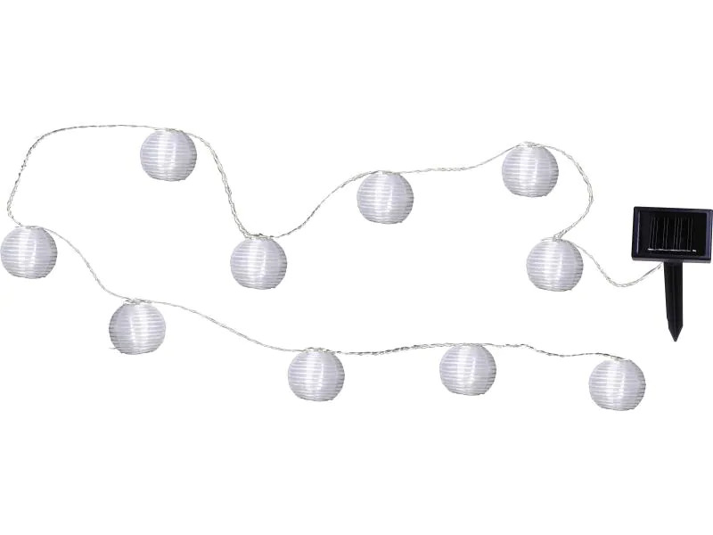 Star Trading Lichterkette Solar Festival 270 cm, Weiss
