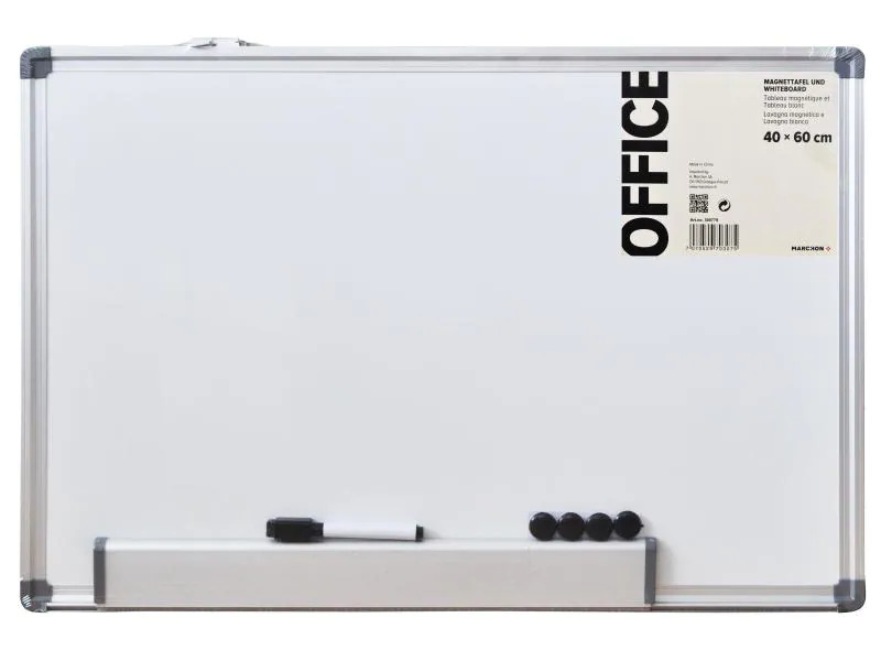 Office Magnethaftendes Whiteboard 40 cm x 60 cm, Weiss