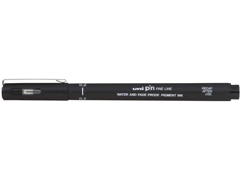 Uni Fineliner PIN 0.2 mm, Schwarz