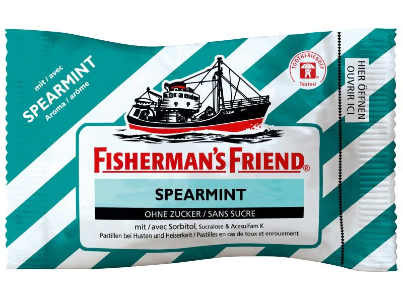 Fisherman's Bonbons Spearmint ohne Zucker 25 g