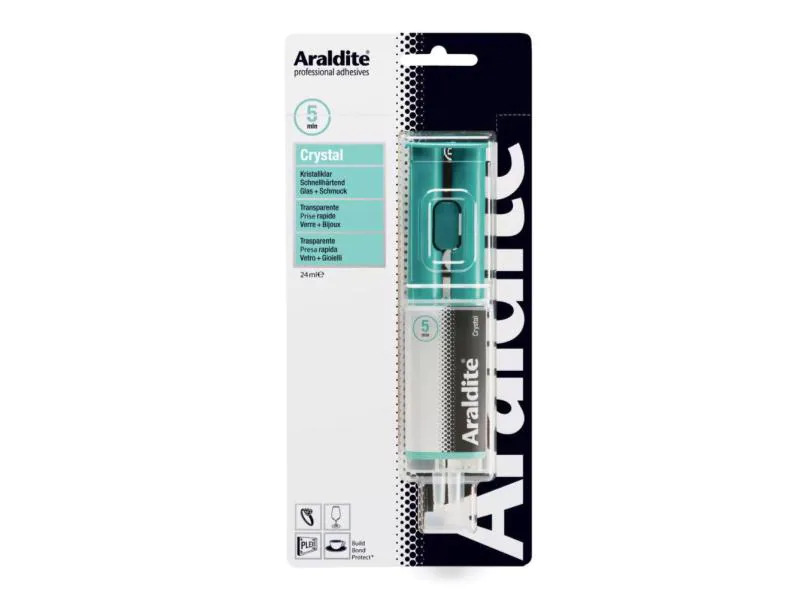 Araldite Zweikomponentenkleber Crystal 1 Stück, Transparent