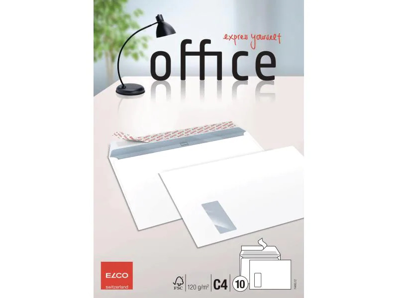 ELCO Couvert Office C4 mit Fenster links, 10 Stück