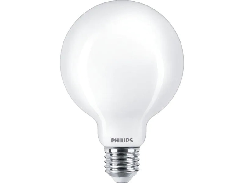 Philips Lampe LEDcla Globe 60W E27 G93 WW FR ND Warmweiss