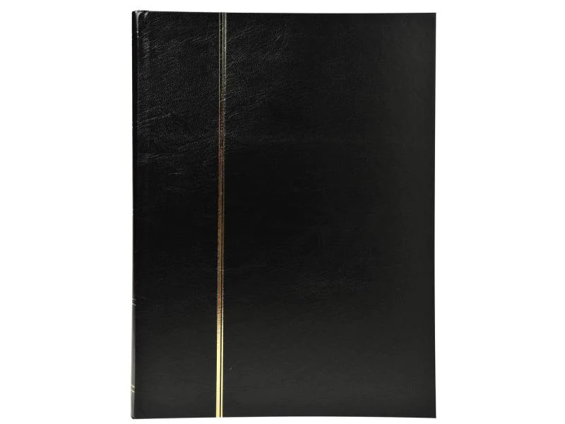 Exacompta Sammelalbum Briefmarken, 22.5 x 30.5 cm, 48 Seiten, Schwarz