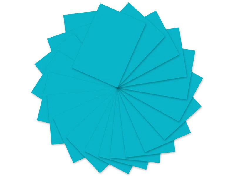 URSUS Tonzeichenpapier A4, 130 g/m², 100 Blatt, Azurblau