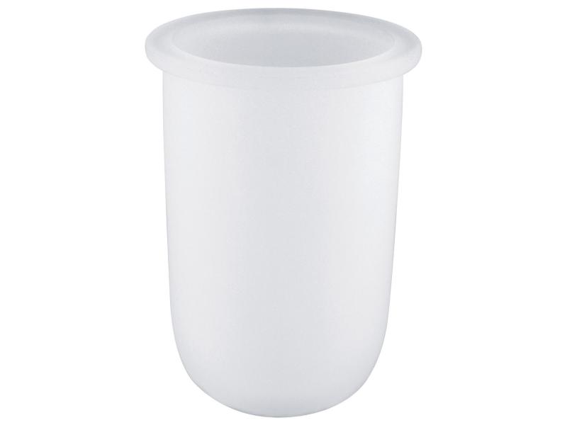 GROHE Glas für Essentials Toilettengarnitur daVinci satin weiss