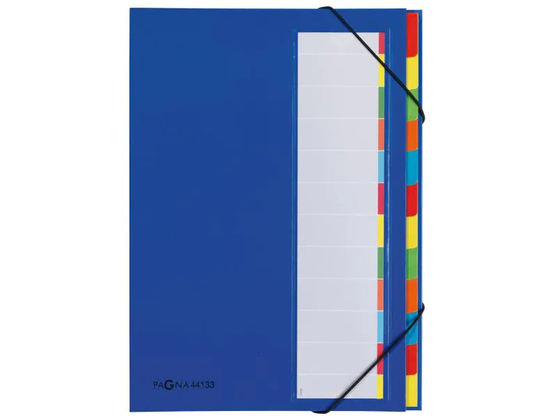 Pagna Ordnungsmappe A4 Premium Blau, 12 Fächer