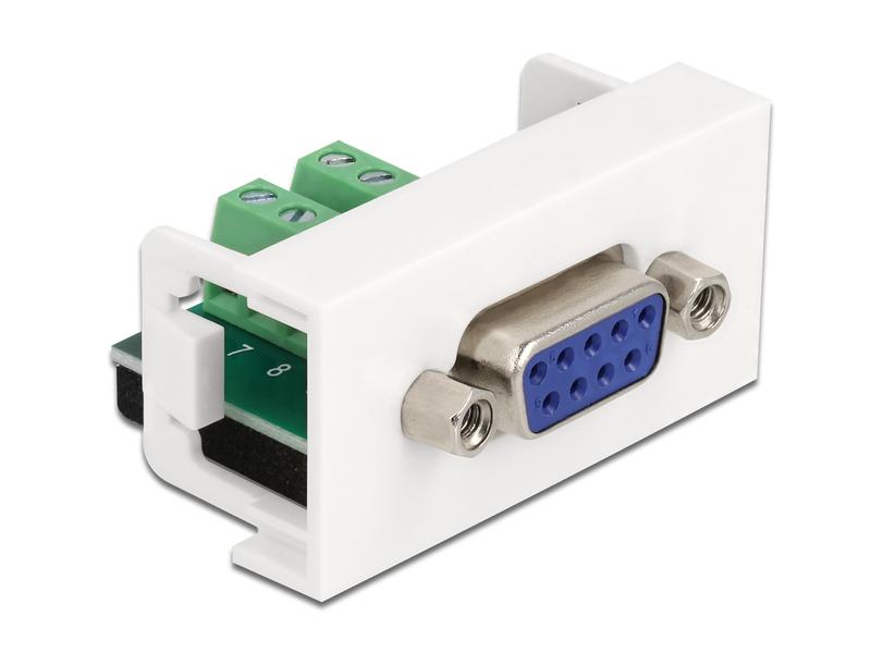 Delock Easy 45 Modul D-Sub 9 Pin Buchse zu 10 Pin Terminalblock 0 m