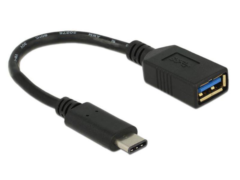 Delock USB 3.1-Adapterkabel  USB A - USB C 0.15 m