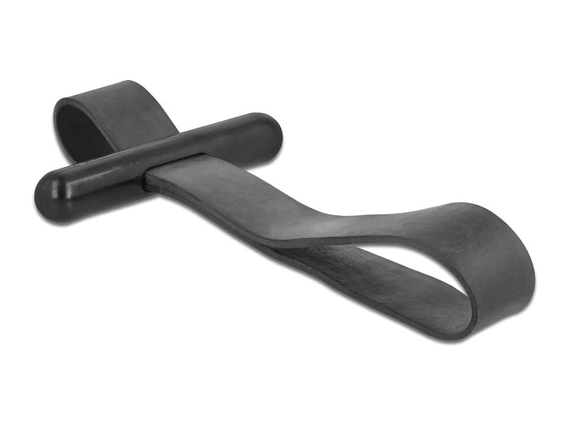 Delock Kabelbinder mit Gummischlaufe Schwarz 26 mm x 15 mm