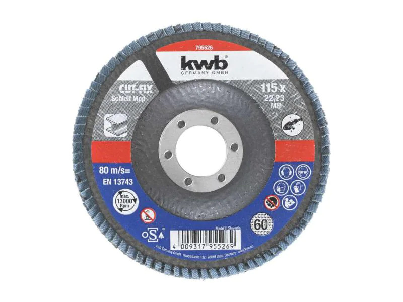 kwb Schleifscheibe Metall 115mm K60