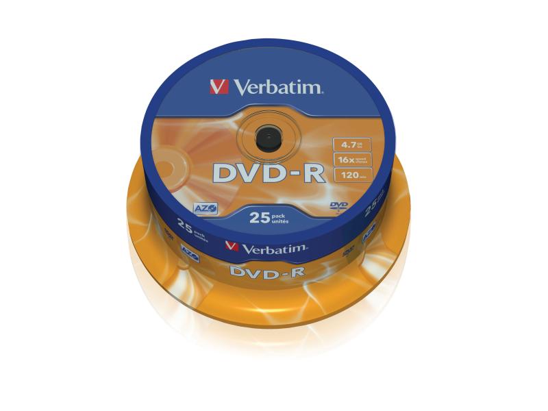 Verbatim DVD-R 4.7 GB, Spindel (25 Stück)