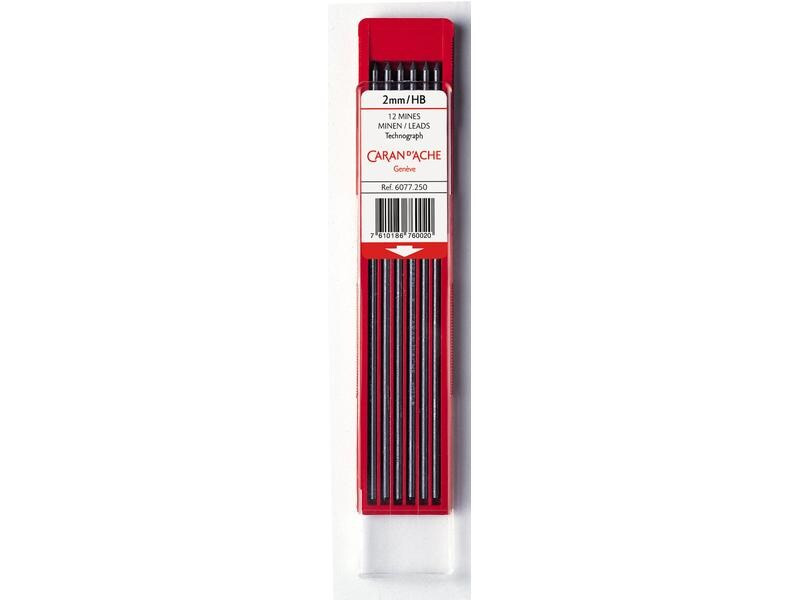Caran d'Ache Schreibmine Technograph 2 mm, Grau, HB