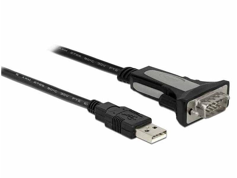 Delock Serial-Adapter USB-A zu RS-232 DB9, 4m