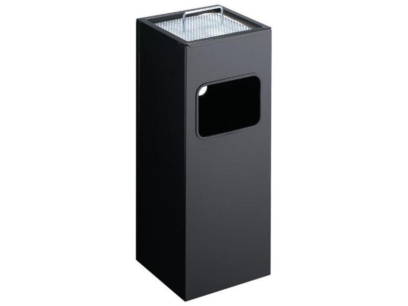 DURABLE Abfalleimer mit Ascher 17 l, Schwarz