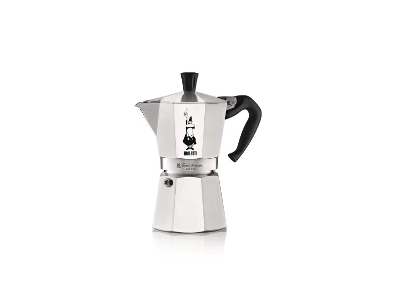 Bialetti Espressokocher Moka Express 4 Tassen, Silber