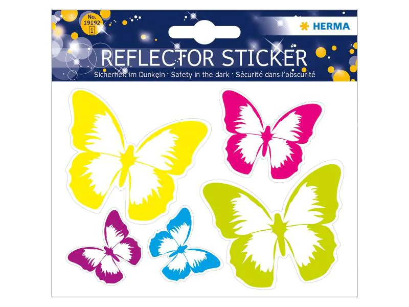 Herma Stickers Motivsticker Schmetterling Reflektor