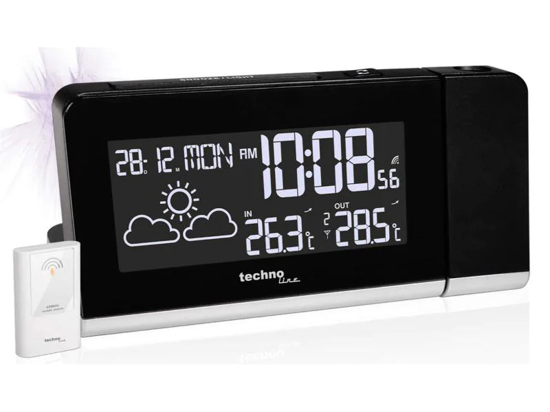 Technoline Projektions-Funkuhr WT 539 mit Wecker und Wettervorhersage