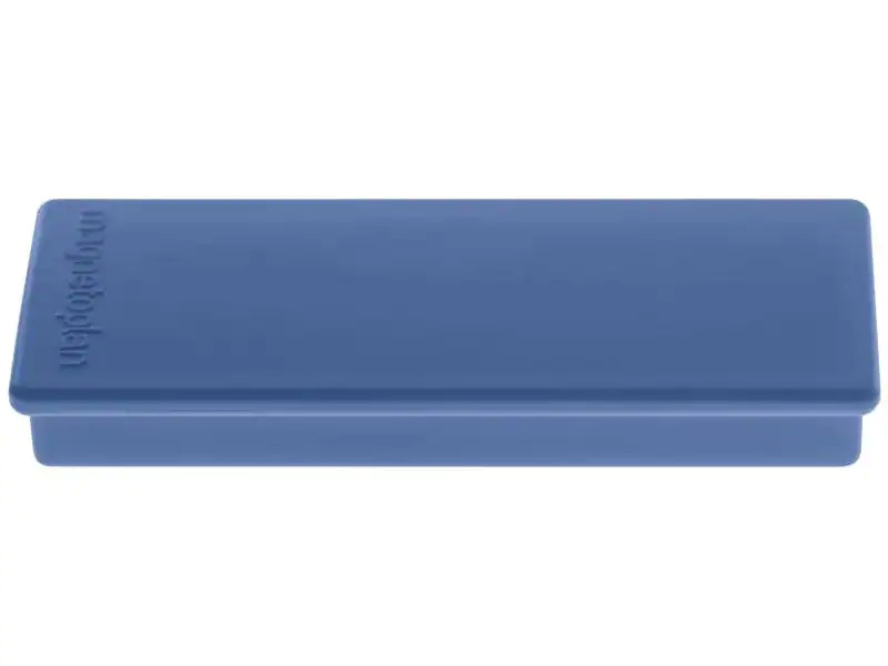 Magnetoplan Haftmagnet Rechteck Dunkelblau, 10 Stück