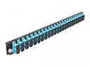 Delock Verteilerplatte Frontblende 24 Port SC Duplex OM3 MM aqua