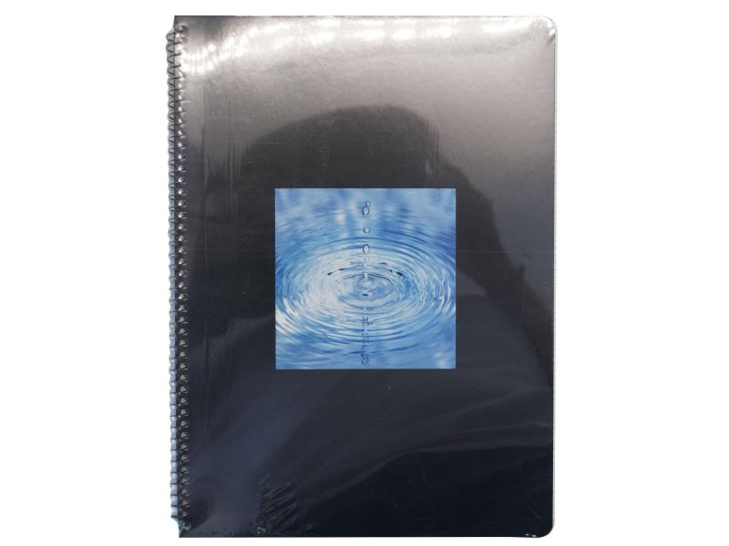 Office Spiralblock A4 50 Blatt, Kariert, Schwarz