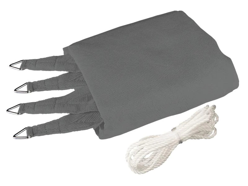 Windhager Sonnensegel 500 cm, Quadratisch, Grau