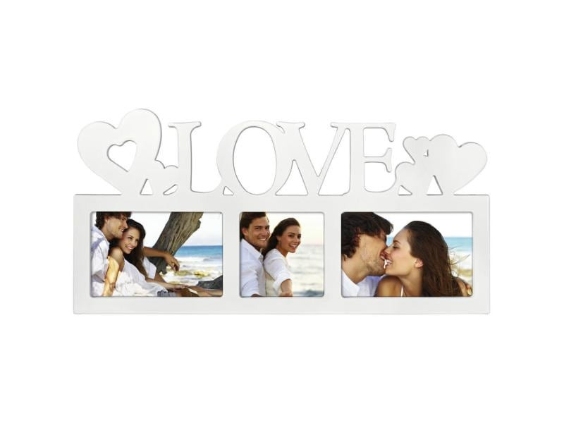 Hama Bilderrahmen LOVE Weiss, 10 x 10 cm; 10 x 15 cm