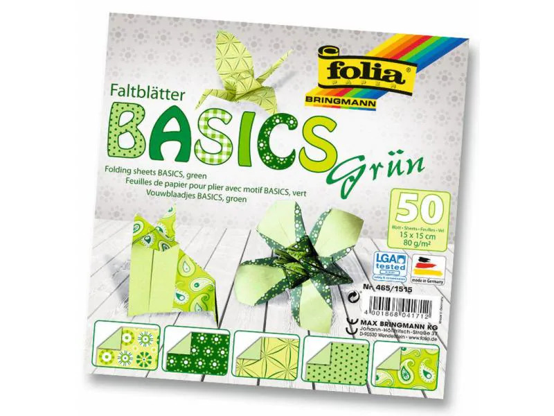 Folia Faltblätter Basics  Grün