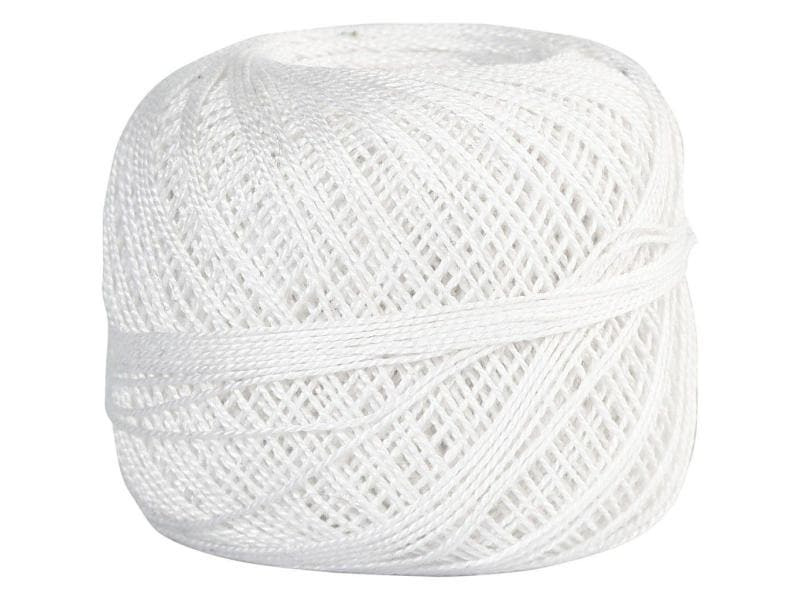 Creativ Company Näh- und Stickgarn Weiss, 20 g
