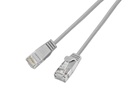 SLIM Slimpatchkabel RJ-45 - RJ-45, Cat 6, UTP, 1.5 m, Grau