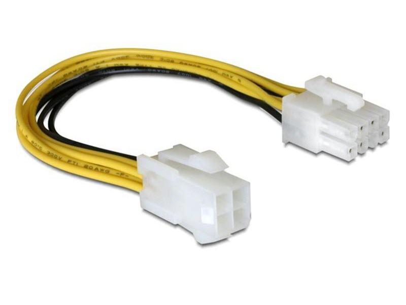 Delock Stromkabel 4Pin - 8Pin 15 cm