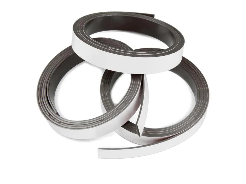 supermagnete Magnetband 10 mm x 1 m,  Weiss