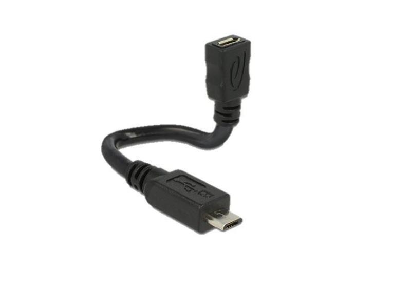 Delock USB-OTG-Kabel ShapeCable Micro-USB B - Micro-USB B 0.15 m